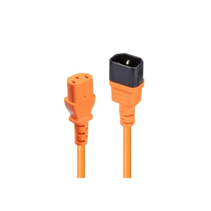 0.5m IEC Extension Cable, Orange