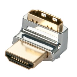 Lindy CROMO HDMI Male to HDMI Female 90 Degree Right Angle Adapter - Up