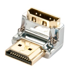 Lindy CROMO HDMI Male to HDMI Female 90 Degree Right Angle Adapter - Down